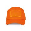 6-PANEL CAP WITH PATCH Fluorescent Orange (Vyberte barvu fluorescenční oranžová, Velikost U)