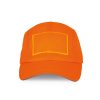 6-PANEL CAP WITH PATCH Fluorescent Orange (Vyberte barvu fluorescenční oranžová, Velikost U)