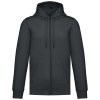 UNISEX FULL ZIP HOODIE Black (Vyberte barvu černá, Velikost XS)