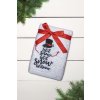 OLIMA CHRISTMAS TOWEL - LET IT SNOW SNOWMAN White (Vyberte barvu bílá, Velikost 45X70)