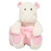 HIPPO WITH BLANKET White/Blue (Vyberte barvu White/Blue, Velikost U)