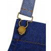 'DISTRICT' WAXED LOOK DENIM BIB APRON Black Denim (Vyberte barvu černá džínovina, Velikost U)