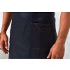 'DISTRICT' WAXED LOOK DENIM BIB APRON Black Denim (Vyberte barvu černá džínovina, Velikost U)