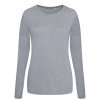LONG SLEEVE GIRLIE TRI-BLEND T Heather Grey (Vyberte barvu šedá žíhaná, Velikost XS)