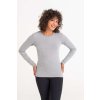 LONG SLEEVE GIRLIE TRI-BLEND T Heather Grey (Vyberte barvu šedá žíhaná, Velikost XS)