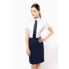 LADIES’ SHORT-SLEEVED PILOT SHIRT White (Vyberte barvu bílá, Velikost S)