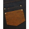 'DIVISION' WAXED LOOK DENIM BIB APRON WITH FAUX LEATHER Black Denim (Vyberte barvu černá džínovina, Velikost U)