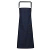 'DISTRICT' WAXED LOOK DENIM BIB APRON Black Denim (Vyberte barvu černá džínovina, Velikost U)