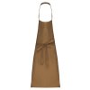 POLYCOTTON APRON WITHOUT POCKET Beige (Vyberte barvu béžová, Velikost U)