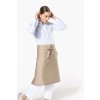 POLYCOTTON LONG APRON Beige (Vyberte barvu béžová, Velikost U)