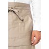POLYCOTTON LONG APRON Beige (Vyberte barvu béžová, Velikost U)