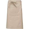 POLYCOTTON LONG APRON Beige (Vyberte barvu béžová, Velikost U)