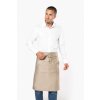 POLYCOTTON LONG APRON Beige (Vyberte barvu béžová, Velikost U)
