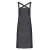 CROSS BACK ’BARISTA’ BIB APRON Navy (Vyberte barvu námořnická modrá, Velikost U)