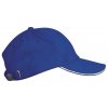 ORLANDO KIDS - KIDS' 6 PANELS CAP Beige/White (Vyberte barvu béžová / bílá, Velikost U)