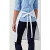 POLYESTER BIB APRON White (Vyberte barvu bílá, Velikost U)