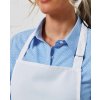 POLYESTER BIB APRON White (Vyberte barvu bílá, Velikost U)