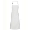 POLYESTER BIB APRON White (Vyberte barvu bílá, Velikost U)