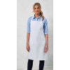 POLYESTER BIB APRON White (Vyberte barvu bílá, Velikost U)