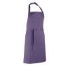 'COLOURS COLLECTION’ BIB APRON Rich Violet (Vyberte barvu bohatá fialová, Velikost U)