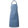 'COLOURS COLLECTION’ BIB APRON WITH POCKET Navy (Vyberte barvu námořnická modrá, Velikost U)