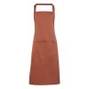 'COLOURS COLLECTION’ BIB APRON WITH POCKET Navy (Vyberte barvu námořnická modrá, Velikost U)