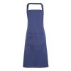 'COLOURS COLLECTION’ BIB APRON WITH POCKET Navy (Vyberte barvu námořnická modrá, Velikost U)