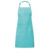 'COLOURS COLLECTION’ BIB APRON WITH POCKET Navy (Vyberte barvu námořnická modrá, Velikost U)