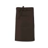 COTTON LONG APRON Black (Vyberte barvu černá, Velikost U)