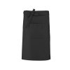COTTON LONG APRON Black (Vyberte barvu černá, Velikost U)