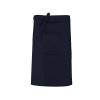 COTTON LONG APRON Black (Vyberte barvu černá, Velikost U)