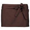 COTTON SHORT APRON Black (Vyberte barvu černá, Velikost U)