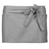COTTON SHORT APRON Black (Vyberte barvu černá, Velikost U)