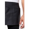 COTTON SHORT APRON Black (Vyberte barvu černá, Velikost U)