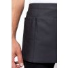 COTTON SHORT APRON Black (Vyberte barvu černá, Velikost U)
