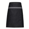 'DOMAIN' CONTRAST DENIM WAIST APRON Black Denim (Vyberte barvu černá džínovina, Velikost U)