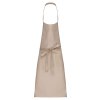 COTTON APRON WITHOUT POCKET Beige (Vyberte barvu béžová, Velikost U)