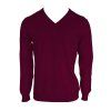 MEN’S V-NECK FINE GAUGE COTTON PULLOVER Black (Vyberte barvu černá, Velikost S)