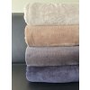 OLIMA CORAL FLEECE BLANKET Charcoal Grey (Vyberte barvu dřevěné uhlí šedé, Velikost U)