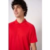 MEN'S BASIC POLYESTER POLO SHIRT Ideal Red (Vyberte barvu Ideal Red, Velikost XS)