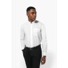 MEN'S LONG-SLEEVED MANDARIN COLLAR SHIRT Black (Vyberte barvu černá, Velikost S)