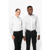 MEN'S LONG-SLEEVED MANDARIN COLLAR SHIRT Black (Vyberte barvu černá, Velikost S)