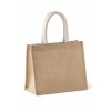 JUTE CANVAS TOTE - MEDIUM Natural (Vyberte barvu přírodní, Velikost U)