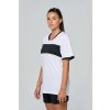 ADULTS' SHORT-SLEEVED JERSEY Black/White (Vyberte barvu černá / bílá, Velikost S)