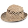 BRAIDED PANAMA HAT Natural (Vyberte barvu přírodní, Velikost 57)