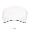 SOL'S ACE - UNISEX VISOR Red/White (Vyberte barvu červená / bílá, Velikost U)