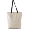 FLAT CANVAS SHOPPER WITH CONTRAST HANDLE Natural/Navy (Vyberte barvu přírodní / námořnická modrá, Velikost U)
