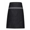'DOMAIN' CONTRAST DENIM WAIST APRON Black Denim (Vyberte barvu černá džínovina, Velikost U)