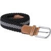 BRAIDED ELASTICATED BELT Light Grey (Vyberte barvu světle šedá, Velikost U)