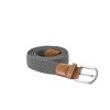 BRAIDED ELASTICATED BELT Light Grey (Vyberte barvu světle šedá, Velikost U)
